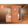 Lattafa Perfume Sahebat Al Jamal EDP 70 ml — товар и упаковка; очень крупный план; на белом фоне