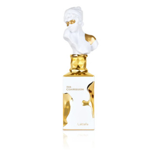 Lattafa Perfume Her Confession EDP 100 ml — Produktansicht; vollständige Komposition; auf weißem Hintergrund