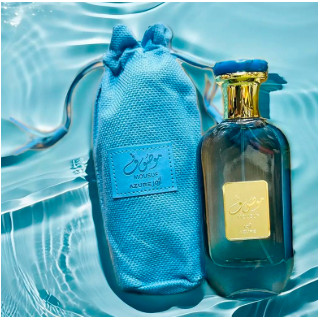 Lattafa Perfume Mousuf Azure EDP 100 ml — άποψη προϊόντος; κοντινή λήψη; σε λευκό φόντο