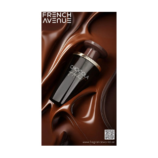 Fragrance World Chocola Addict EDP 100 ml — productweergave; volledige compositie; op een witte achtergrond; ruimste kadrering