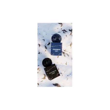Fragrance World Moonstone Noire EDP 100 ml — toote vaade; lai kompositsioon; valgel taustal