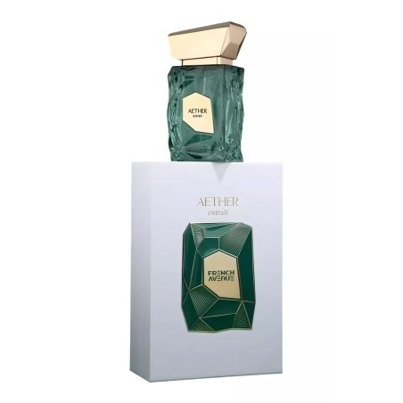 Fragrance World Aether Extrait Extrait de Parfum 100 ml — упаковка товара; крупный план; на белом фоне; самый близкий кадр