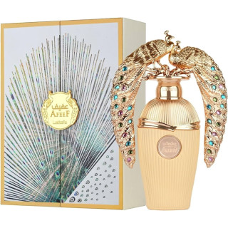 Lattafa Perfume Afeef EDP 100 ml — изображение товара; очень крупный план; на белом фоне; самый широкий кадр