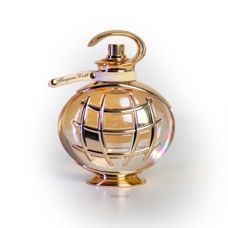 Fragrance World Signature White EDP 80 ml — pohled na produkt; celá kompozice; na bílém pozadí; nejbližší záběr