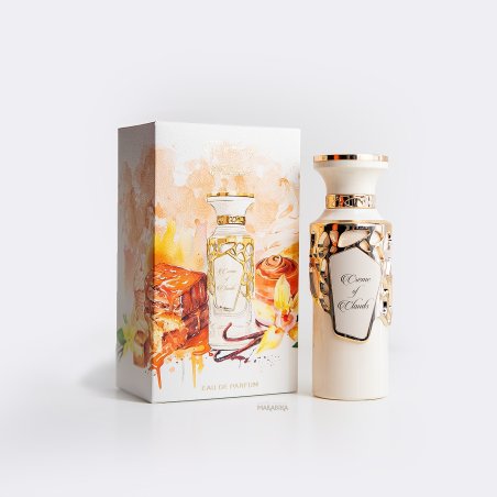 Fragrance World Creme Of Clouds EDP 100 ml — товар и упаковка; полная композиция; на светлом фоне