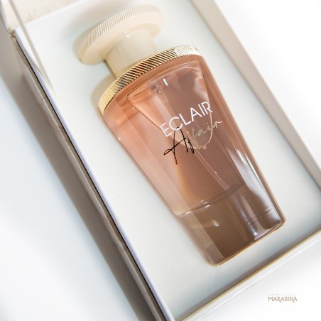 Fragrance World Eclair Affair EDP 100 ml — produkto vaizdas; stambus planas; šviesiame fone