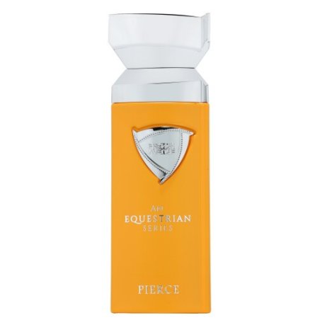 An Equestrian Series Pierce EDP 100 ml — producto y embalaje; primer plano; sobre fondo blanco; encuadre más abierto
