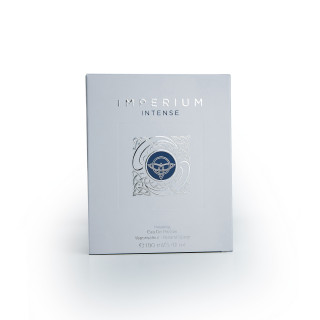 Fragrance World Imperium Intense EDP 100 ml — товар и упаковка; полная композиция; на белом фоне
