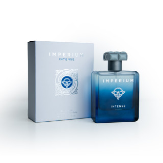 Fragrance World Imperium Intense EDP 100 ml — упаковка товара; полная композиция; на белом фоне