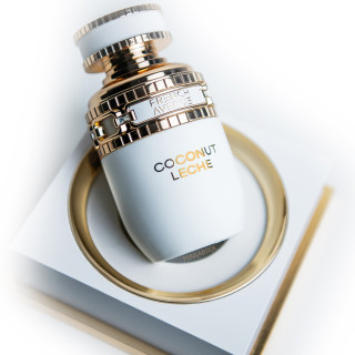 Fragrance World Coconut Leche EDP 80 ml — productweergave; close-up; op een witte achtergrond
