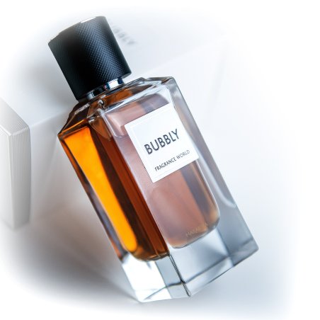 Fragrance World Bubbly EDP 100 ml — изображение товара; крупный план; на белом фоне; самый широкий кадр