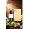 Fragrance World Oud Nuclear EDP 60 ml — товар в стилизованной композиции; крупный план; с цветами; самый широкий кадр