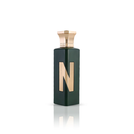 Naseem Lost In The Woods Aqua EDP 75 ml — produktvy; fullständig komposition; på vit bakgrund; bredaste bildutsnitt