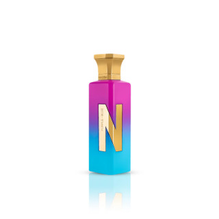 Naseem Purple Blue Aqua EDP 75 ml — изображение товара; широкая композиция; на белом фоне