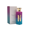 Naseem Purple Blue Aqua EDP 75 ml — товар и упаковка; полная композиция; на белом фоне