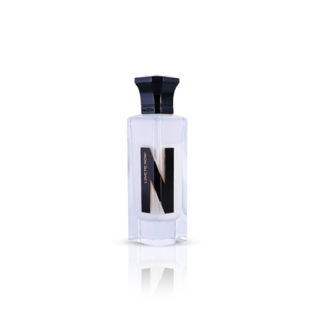 Naseem Love Me Now Aqua EDP 75 ml — изображение товара; широкая композиция; на белом фоне