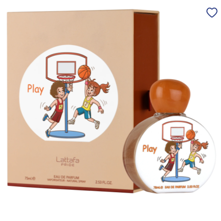 Lattafa Perfume Pride Play EDP 75 ml — изображение товара; крупный план; на белом фоне; самый близкий кадр