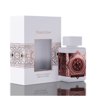 Fragrance World Paradigm Extrait de Parfum 80 ml — упаковка товара; крупный план; на белом фоне