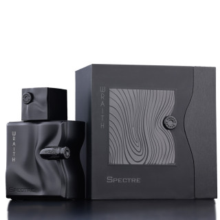 Fragrance World Wraith Spectre EDP 100 ml — obal produktu; velmi detailní záběr; na světlém pozadí