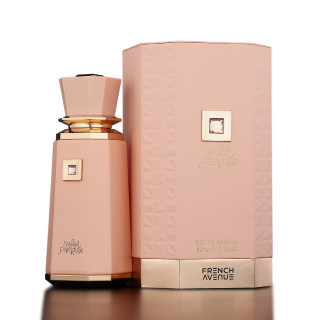 Fragrance World Sweet Paradise EDP 100 ml — produkt a balení; velmi detailní záběr; na tmavém pozadí