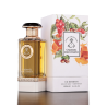 Fragrance World Caramel Macchiato EDP 100 ml — produktas ir pakuotė; artimas vaizdas; baltame fone