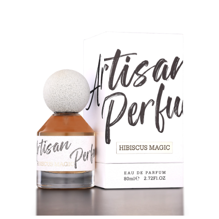 Fragrance World Artisan Perfume Hibiscus Magic EDP 80 ml — product view; tight close-up; on a light background