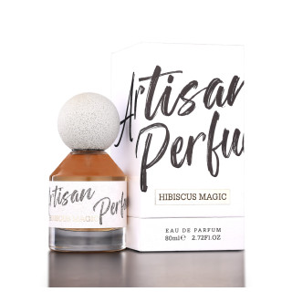 Fragrance World Artisan Perfume Hibiscus Magic EDP 80 ml — product view; tight close-up; on a light background