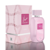 Fragrance World Hayaati Rose EDP 100 ml — товар и упаковка; очень крупный план; на белом фоне