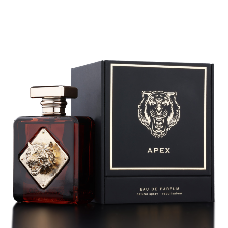 Fragrance World Apex EDP 100 ml — изображение товара; крупный план; на тёмном фоне