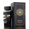 Fragrance World Just Aswad EDP 100 ml — productverpakking; close-up; op een donkere achtergrond
