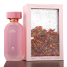 Fragrance World Roses D’emotion EDP 100 ml — toode ja pakend; väga lähivõte; valgel taustal; lähim kadreering
