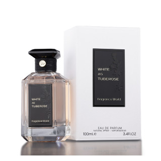 Fragrance World White As Tuberose EDP 100 ml — toote vaade; täiskompositsioon; valgel taustal
