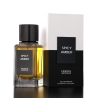 Fragrance World Spicy Amber EDP 100 ml — изображение товара; крупный план; на тёмном фоне