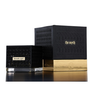 Fragrance World The Myth EDP 80 ml — toote vaade; väga lähivõte; valgel taustal