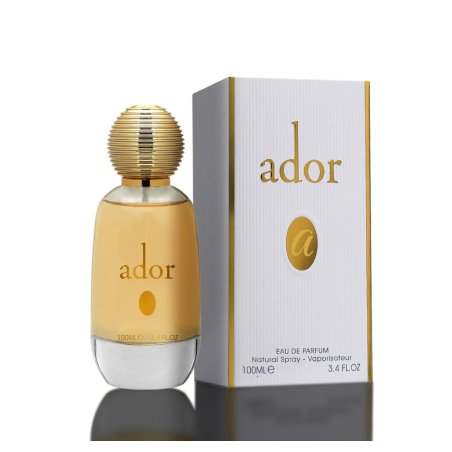 Fragrance World Ador EDP 100 ml — изображение товара; крупный план; на белом фоне; самый близкий кадр