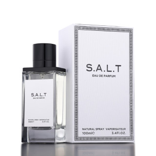 Fragrance World S.A.L.T EDP 100 ml — изображение товара; очень крупный план; на тёмном фоне