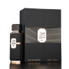 Fragrance World Ighwa Night EDP 100 ml — productverpakking; zeer nabije close-up; op een donkere achtergrond
