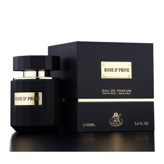 Fragrance World Rose D'Prive EDP 100 ml — изглед на продукта; много близък план; на бял фон; най-близък кадър