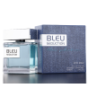 Fragrance World Bleu Seduction EDP 100 ml — toode ja pakend; lähivaade; valgel taustal