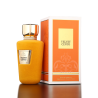Fragrance World Velvet Cento EDP 100 ml — toode ja pakend; lähivaade; tumedal taustal