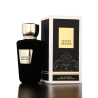 Fragrance World Velvet Grande EDP 100 ml — товар и упаковка; крупный план; на тёмном фоне