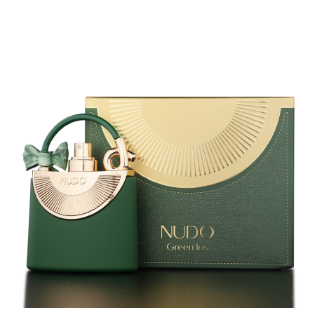 Fragrance World Nudo Green Iris EDP 100 ml — изображение товара; очень крупный план; на светлом фоне