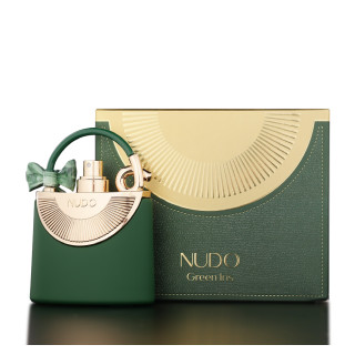 Fragrance World Nudo Green Iris EDP 100 ml — изображение товара; очень крупный план; на светлом фоне