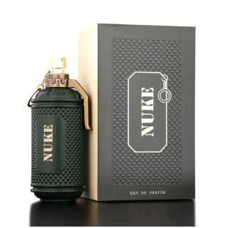 Fragrance World Nuke 100 ml — produkto vaizdas; stambus planas; tamsiame fone