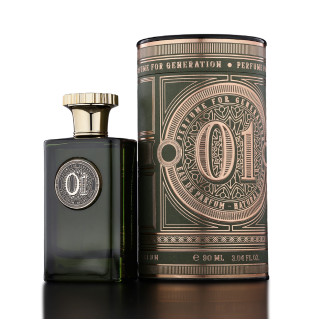 Fragrance World Perfume for Generation 01 EDP 90 ml — изглед на продукта; много близък план; на тъмен фон