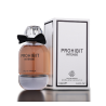Fragrance World Prohibit Intense EDP 100 ml — Produkt und Verpackung; sehr nahe Detailaufnahme; auf weißem Hintergrund