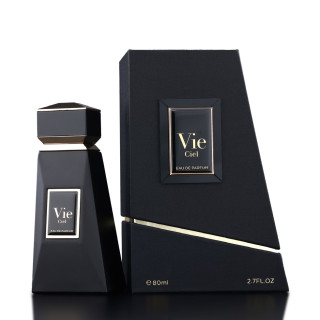 Fragrance World Vie Ciel FA Paris EDP 90 ml — упаковка товара; крупный план; на тёмном фоне