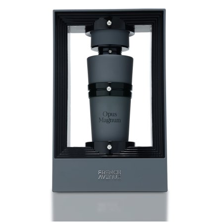 Fragrance World Opus Magnum Extrait de Parfum 100 ml — toote vaade; lähivaade; valgel taustal