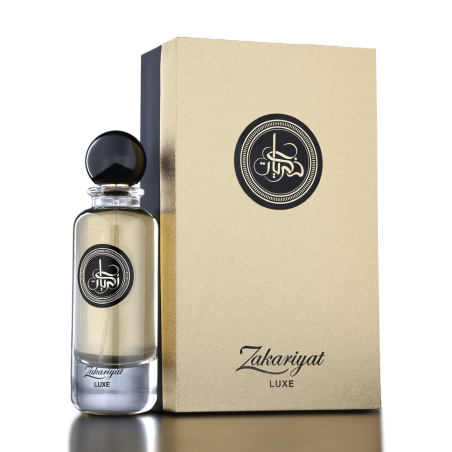 Athoor Al Alam Zakariyat Luxe EDP 100 ml — product en verpakking; zeer nabije close-up; informatieve productafbeelding