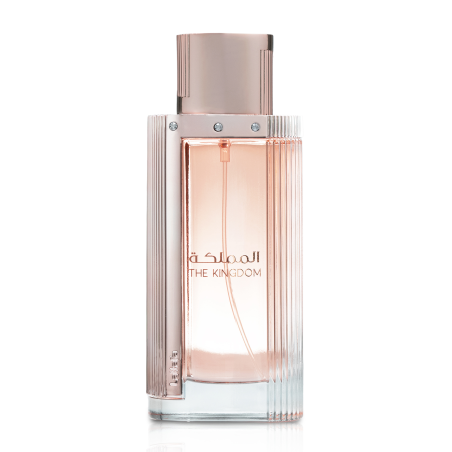 Lattafa Perfume The Kingdom Woman EDP 100 ml — изображение товара; крупный план; на белом фоне; самый близкий кадр